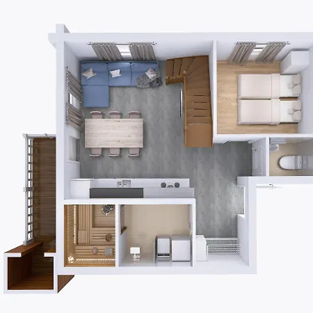 Finelevi Alppitahti, Huoneisto Kanerva Appartement Levi